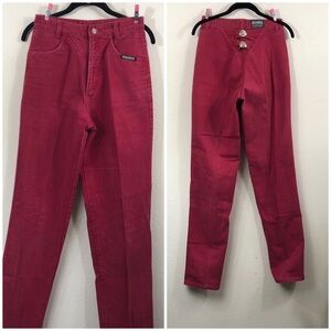 Vintage Rough Rider Red Denim Jeans with Texas Star on back Cowgirl Jeans 5/6